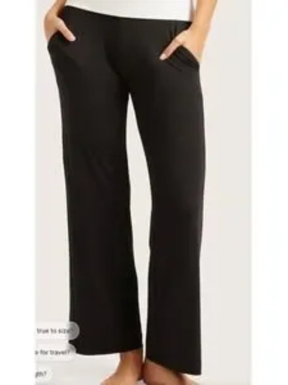 Boody Wide Leg Lounge Pant L NWT